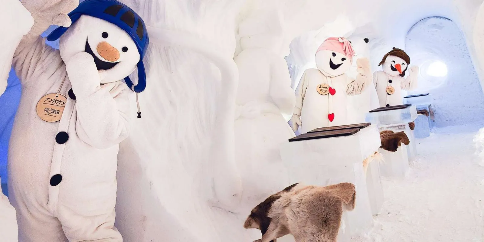 Ice-skating rink at Snowman World on the Arctic Circle