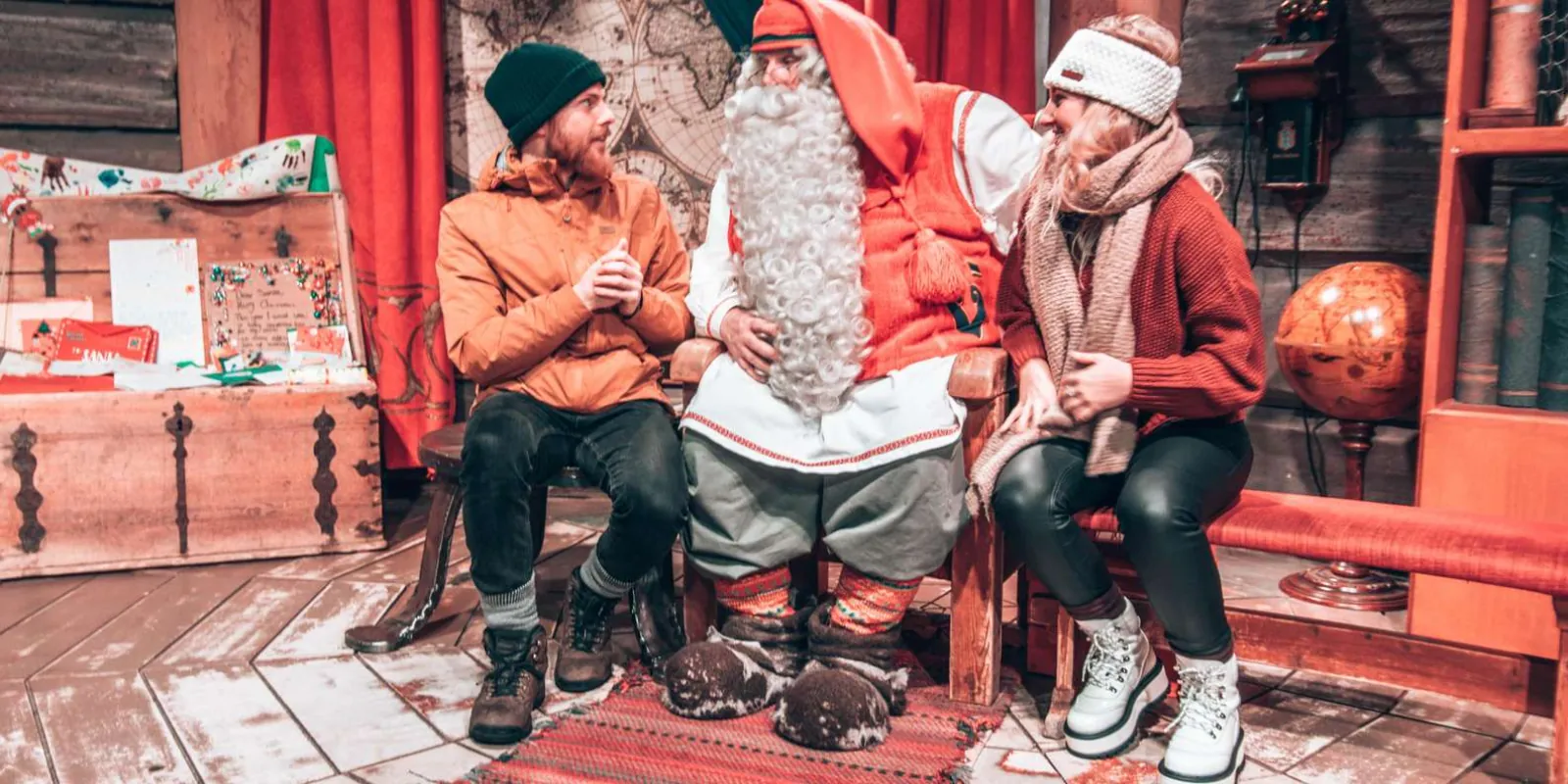 Buffet lunch on a Santa Claus Village day tour